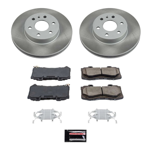 Power Stop 15-20 GMC Canyon Front Semi-Coated Rotor Kit