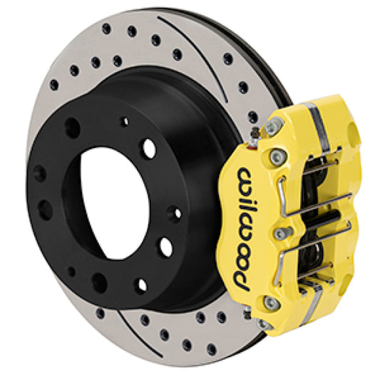 Wilwood 69-83 Porsche 911 Narrow Dynapro-P Radial Rear Brake Kit - Yellow Powder Coat Caliper