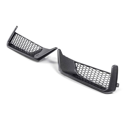 Anderson Composites 2024 Ford Mustang Dark Horse Carbon Fiber Front Bumper Inserts