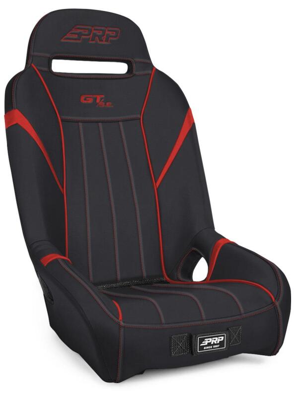PRP GT/S.E. Rear Suspension Seat- Black/Red