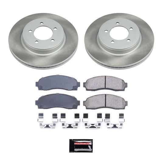 Power Stop 02-05 Mercury Mountaineer Front Semi-Coated Rotor Kit