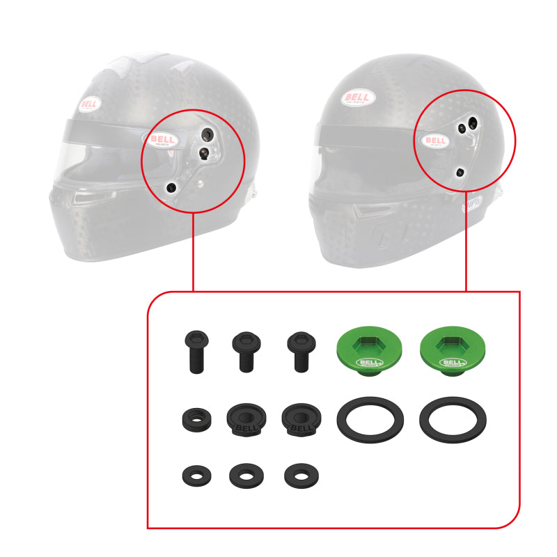 Bell SV (SE07/SE077/SE06) Pivot Kit - Red