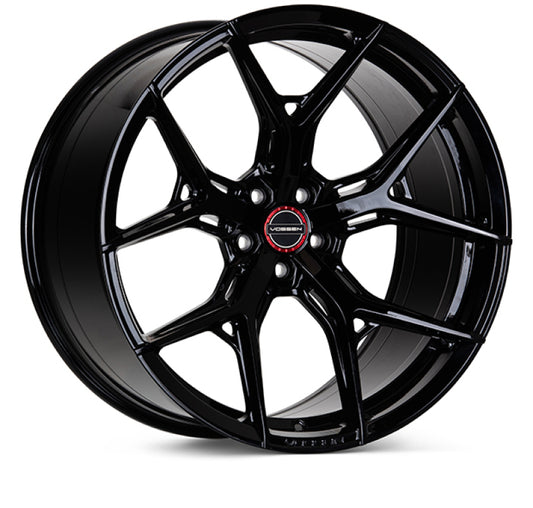 Vossen HF-5 22x9.5 / 5x112 / ET15 / DEEP / 66.5 - GB- - Gloss Black Wheel