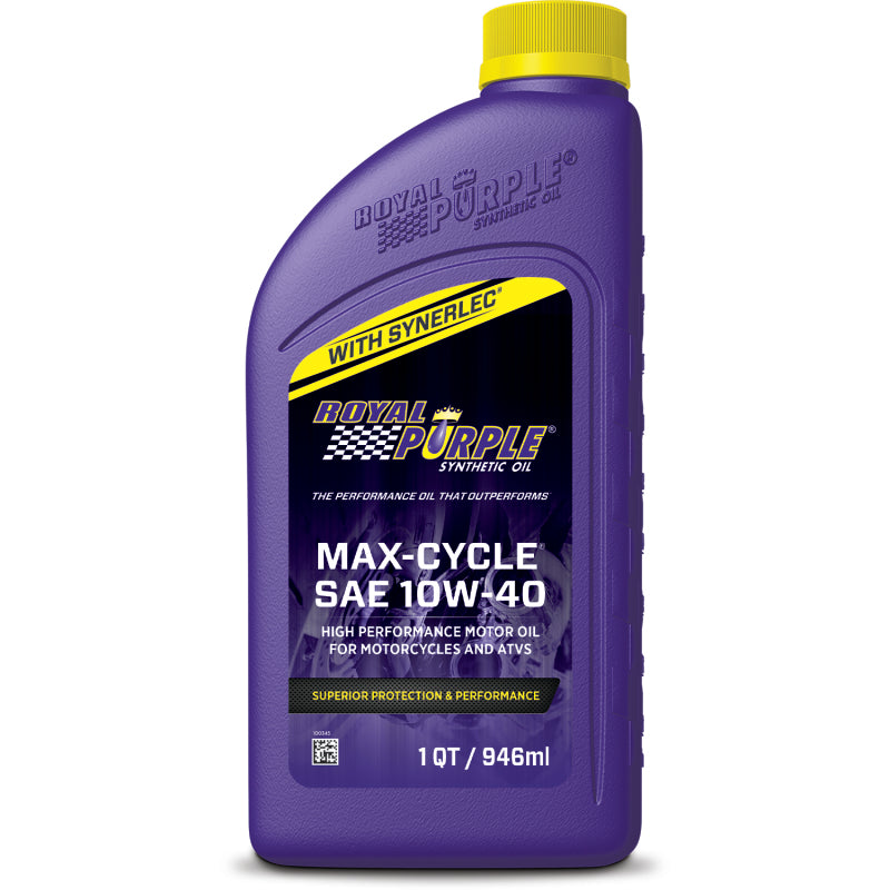 Royal Purple Max-Cycle Synthetic 10W-40 Motorcycle Oil - 1 Quart