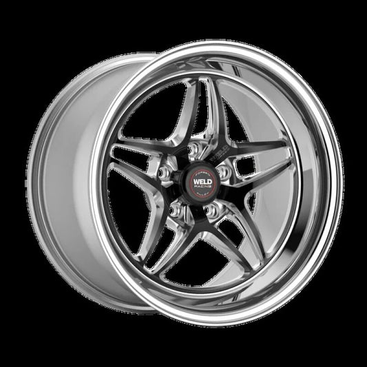 Weld S81 18x7 / 5x4.75 BP / 4.1in BS (High Pad) Black Wheel