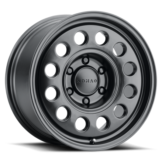Nomad N501SB Convoy 17x8.5in / 5X127 BP / 25mm Offset / 78.1mm Bore - Satin Black