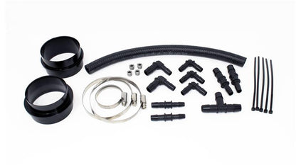 Torque Solution Turbo Inlet Hose Black (Recirc): 02-07 WRX / 04-20 STI / 05-09 Legacy GT (3in Inlet)