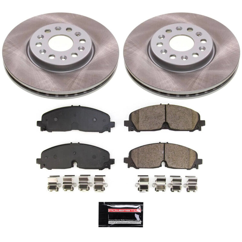 Power Stop 21-22 GMC Acadia Front Semi-Coated Rotor Kit