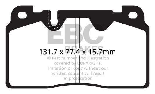 EBC S8 Brake Pad and Rotor Kit