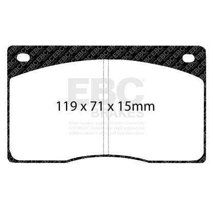 EBC 93-97 Aston Martin DB7 3.2 Supercharged Greenstuff Front Brake Pads