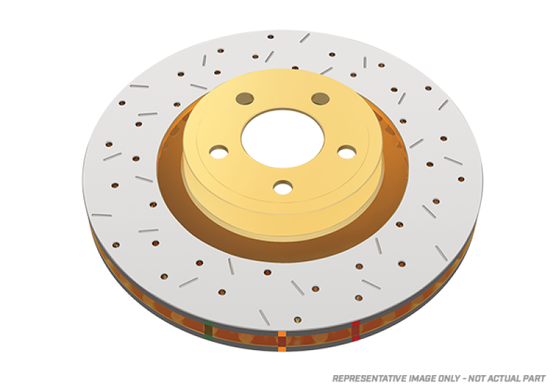 DBA 06-12 Chevrolet Corvette Z06 4000 Series Drilled and Slotted Front Rotor