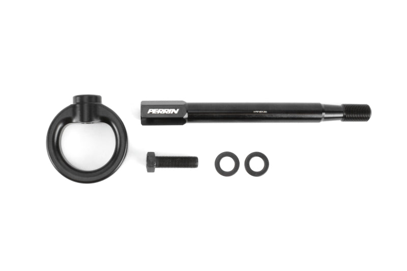 Perrin 08-14 Subaru WRX/STI Tow Hook Kit (Front) - Flat Black