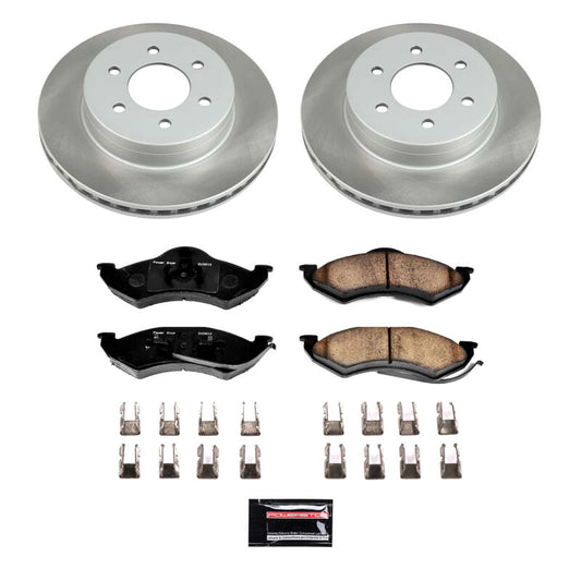 Power Stop 98-99 Dodge Durango Front Semi-Coated Rotor Kit