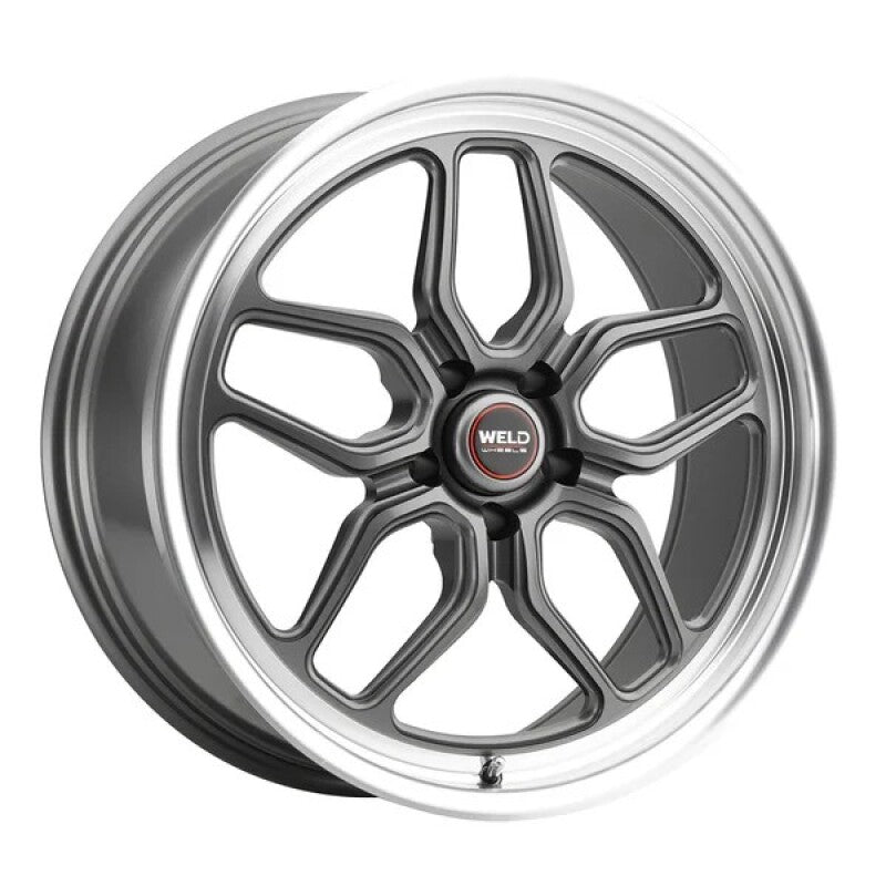 Weld S108 22X12 Laguna 5X127 ET-57 BS4.25 Gloss Gun Diamond Lip 78.1