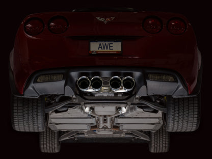 AWE Tuning 09-13 Chevrolet Corvette 6.2L Track Edition Axle-Back Exhaust w/ Chrome Silver Tips
