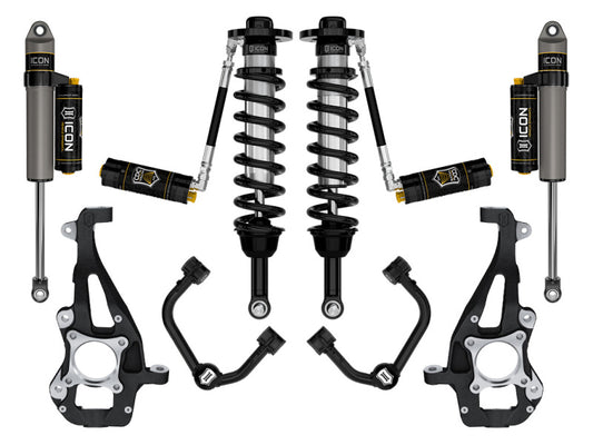 ICON 21-24 Ford F150 4WD 3.5-4.5in Stage 4 Suspension System Tubular Cdcv