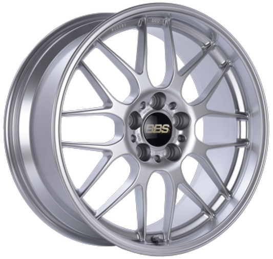 BBS RG-R 18x8.5 5x114.3 ET36 PFS Diamond Silver Wheel -82mm PFS/Clip Req