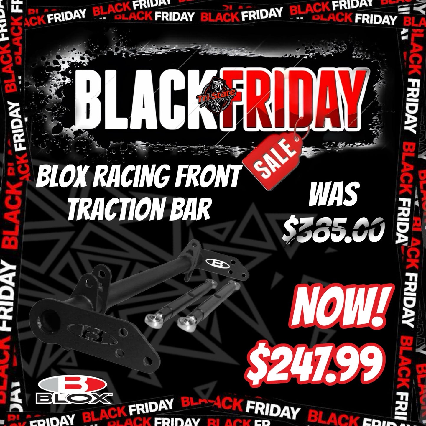 Black Friday Sale - Blox Racing Traction Bar for 92-00 Civic / 94-01 Integra