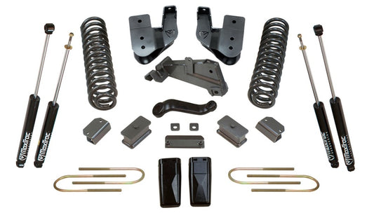 MaxTrac 13-18 RAM 3500 4WD 4in/1in MaxPro Coil Lift Kit w/Radius Arm Brkts & MaxTrac Shocks