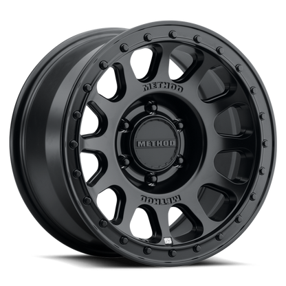 Method MR709 HD Bead Grip 18x 9in / ET12 / 6x5.5 BP / 106.25mm Bore - Black Wheel