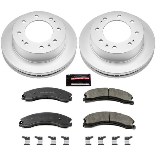 Power Stop 12-19 GMC Sierra 3500 HD Front Z17 Coated Brake Kit