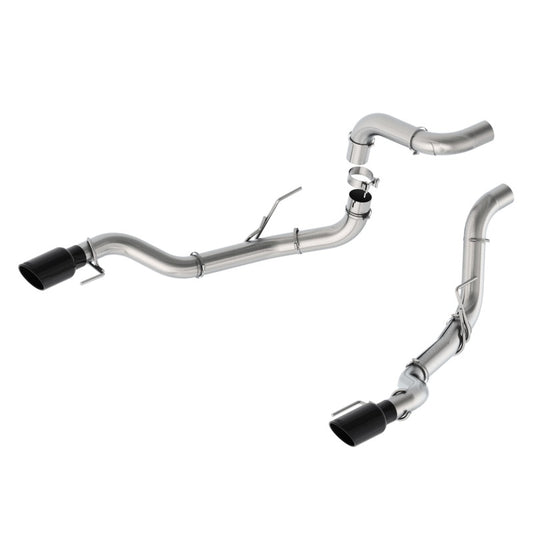 Ford Racing 21-23 F-150 Bumper Exit Tail-Pipes Black W/ Chrome Tips