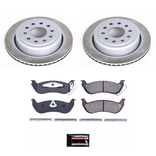 Power Stop 03-11 Lincoln Town Car Rear Semi-Coated Rotor Kit