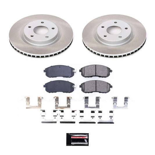 Power Stop 07-12 Nissan Sentra Front Semi-Coated Rotor Kit