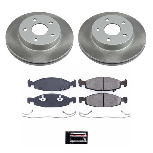 Power Stop 99-02 Jeep Grand Cherokee Front Semi-Coated Rotor Kit