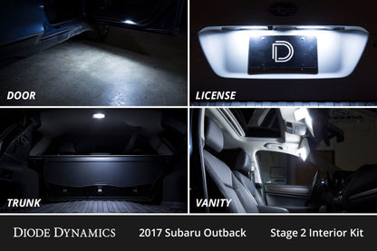 Diode Dynamics 15-19 Subaru Outback Interior LED Kit Cool White Stage 2
