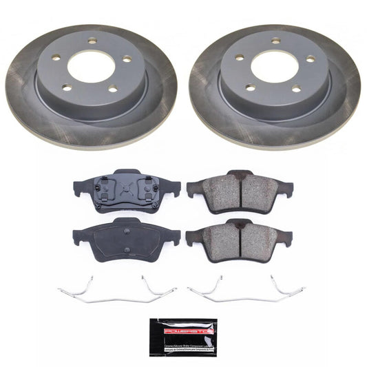 Power Stop 04-05 Mazda 3 Rear Semi-Coated Rotor Kit