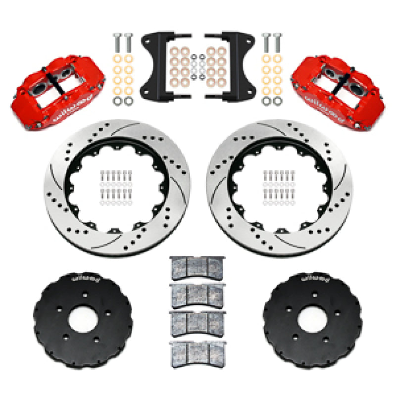 Wilwood 14-19 Chevrolet Corvette C7 Forged Narrow Superlite 6R Front BBK - 14.00 Rotor SRP - Red