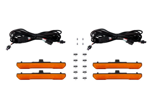 Diode Dynamics 2024 GMC Sierra/Canyon LED Sequential Sidemarkers - Amber