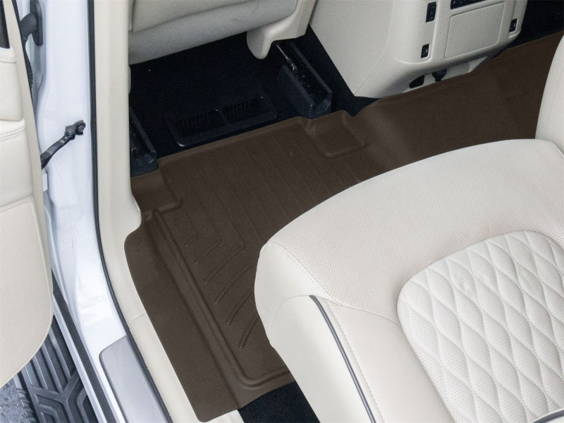 WeatherTech 19-24 Infiniti QX80 2nd Row Rear FloorLiner HP - Cocoa