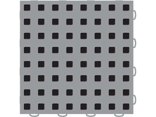 WeatherTech TechFloor - 12in X 12in Tiles - Grey/Black **Order in Qtys of 10