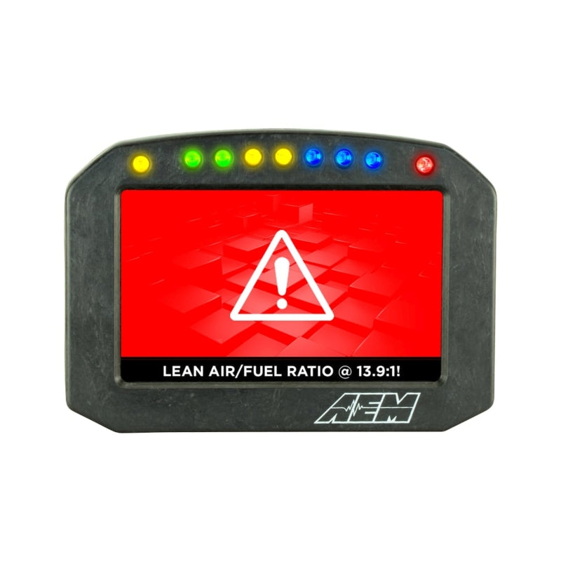 AEM CD-5LG Carbon Logging Flush Digital Dash Display w/ Internal 20Hz GPS & Antenna