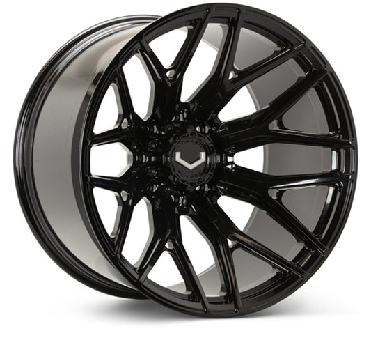 Vossen VFX-03 22x10 - 8x180 - ET18 - Super Deep - 124.3 - Gloss Black Wheel