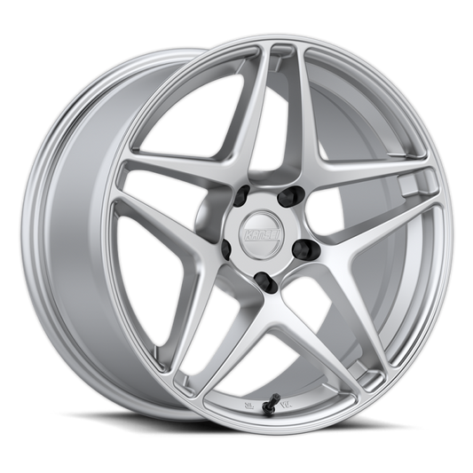 Kansei K15H Astro 19x9.5in / 5x114.3 BP / 22mm Offset / 73.1mm Bore - Hyper Silver Wheel