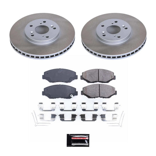 Power Stop 03-08 Honda Pilot Front Semi-Coated Rotor Kit