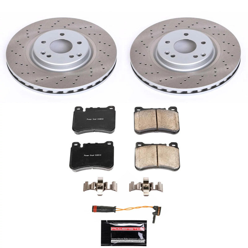 Power Stop 06-11 Mercedes-Benz SLK350 Front Semi-Coated Rotor Kit