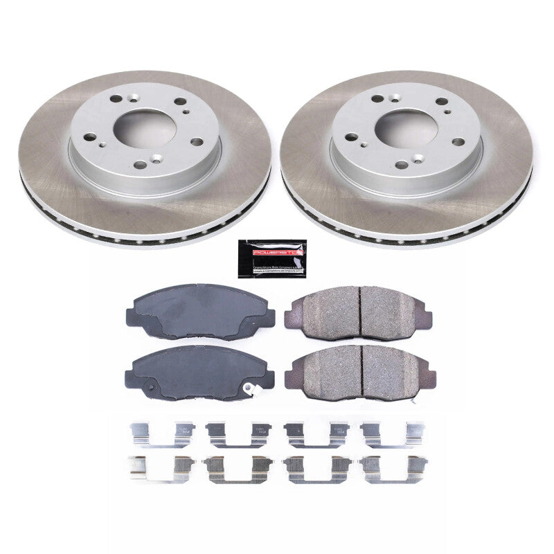 Power Stop 06-11 Honda Civic Front Semi-Coated Rotor Kit