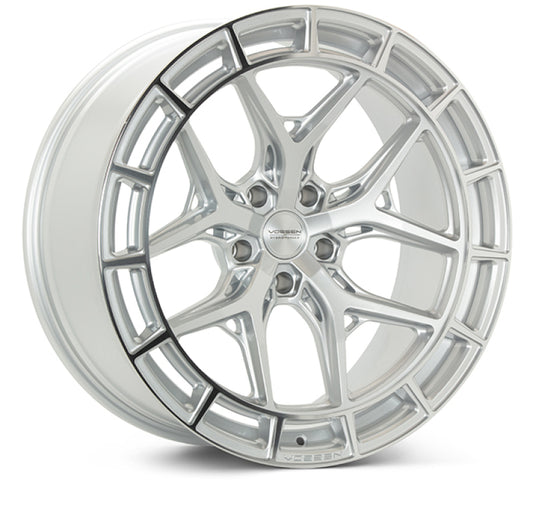 Vossen HFX-1 22x9.5 - 5x112 - ET15 - Deep - 66.5 - Silver Polished Wheel