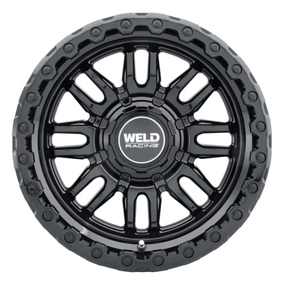 Weld Off-Road Swift 17x9in - 8x165.1 BP - ET-12 - 125.1mm CB - Gloss Black Wheel & Ring