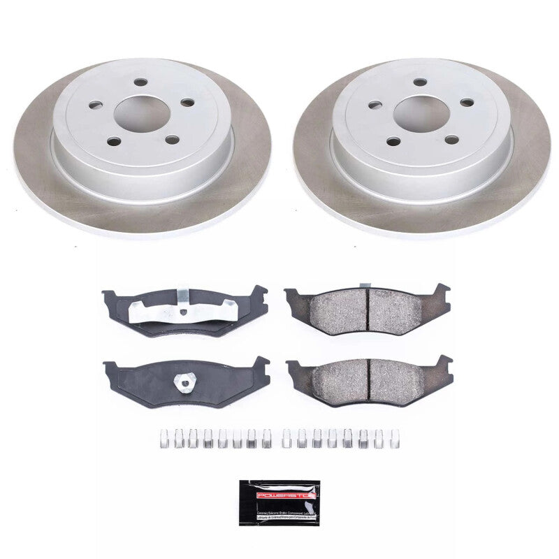 Power Stop 95-01 Plymouth Neon Rear Semi-Coated Rotor Kit