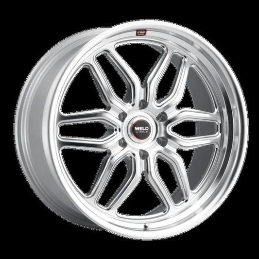 Weld Racing 17x11 Laguna Drag 5x127 ET44 BS4.25 Gloss Sil Mach DIA 78.1