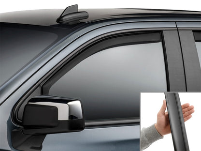 WeatherTech 19-26 Chevrolet Silverado Front Front Side Window Deflectors - Matte Blk