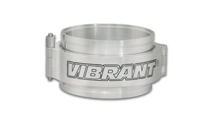 Vibrant - HD Clamp Full Assembly for 4in OD Tubing - Polished Clamp