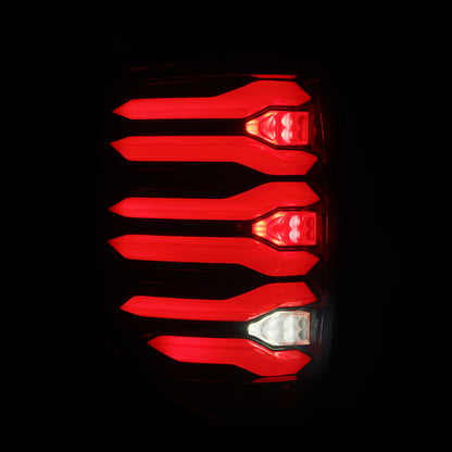 AlphaRex 09-14 Ford F150 LUXX LED Taillights - Black/Red Housing