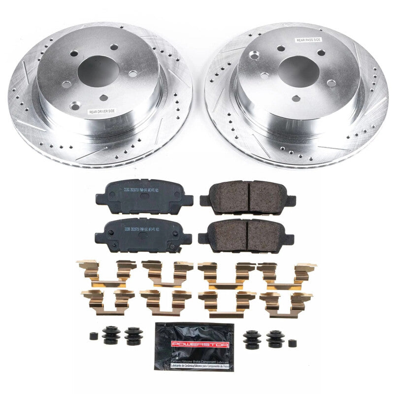 Power Stop 2009 Infiniti FX35 Rear Z23 Evolution Brake Kit