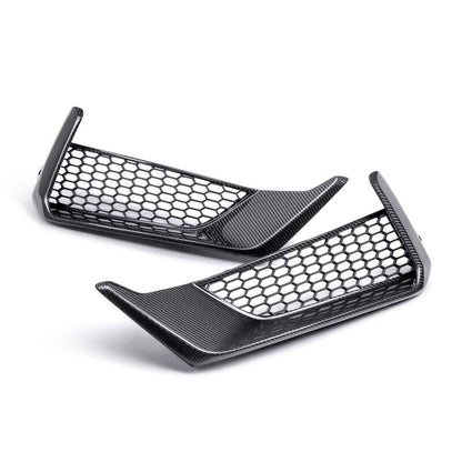 Anderson Composites 2024 Ford Mustang Dark Horse Carbon Fiber Front Bumper Inserts